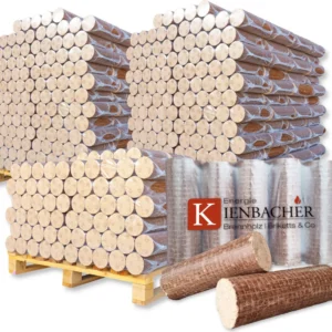 2500 kg Nestro Briketts Hartholzbriketts aus Buche & Eiche - 250 x 10 kg Holzbrikett auf Paletten